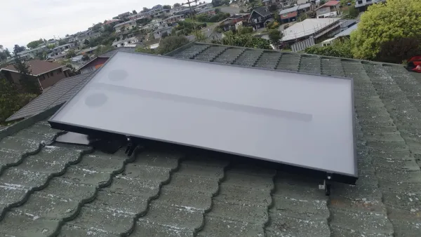 Solar panels on the roof, supplied example 46