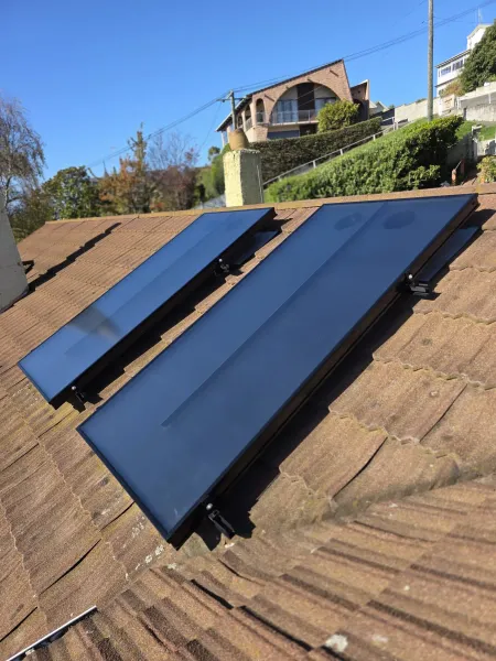 Solar panels on the roof, supplied example 97