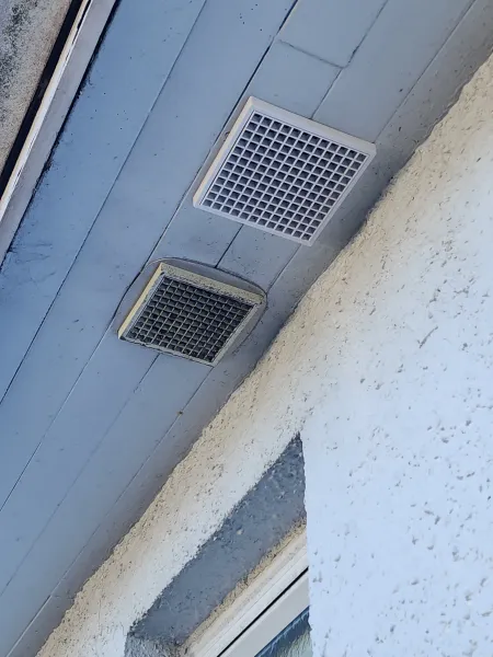 Fresh air intakes, supplied example 4