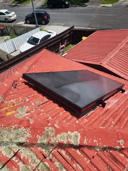 Solar panels on the roof, supplied example 109