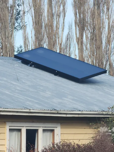 Solar panels on the roof, supplied example 43