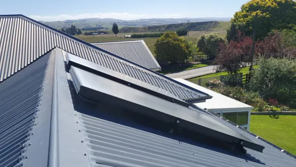 Solar panels on the roof, supplied example 13
