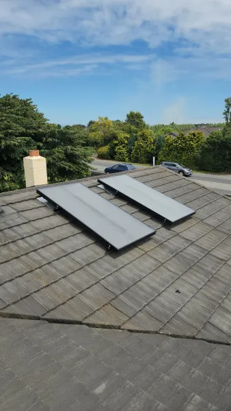 Solar panels on the roof, supplied example 29