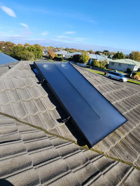 Solar panels on the roof, supplied example 67