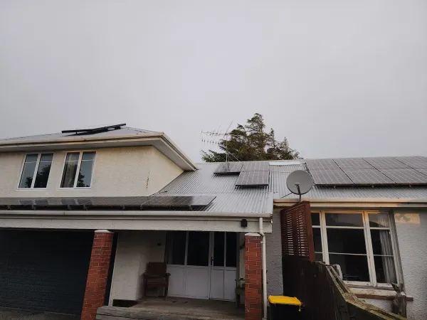 Solar panels on the roof, supplied example 59