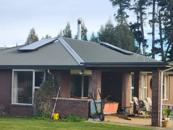 Solar panels on the roof, supplied example 106