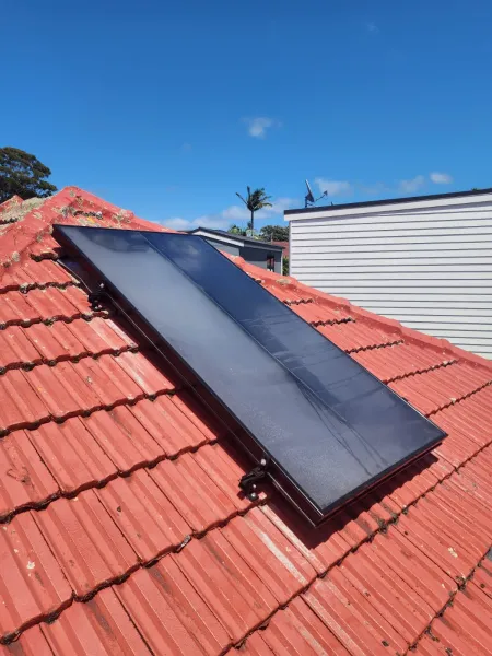 Solar panels on the roof, supplied example 108