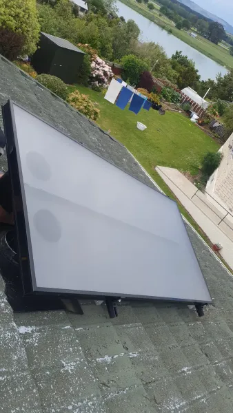 Solar panels on the roof, supplied example 45