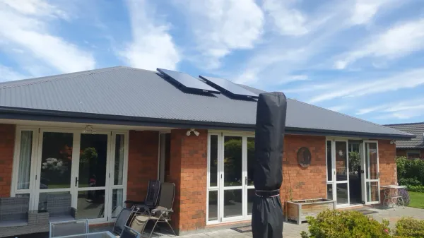 Solar panels on the roof, supplied example 102