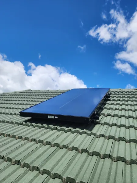 Solar panels on the roof, supplied example 22