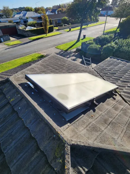 Solar panels on the roof, supplied example 66