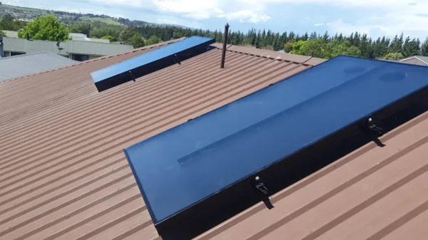 Solar panels on the roof, supplied example 63