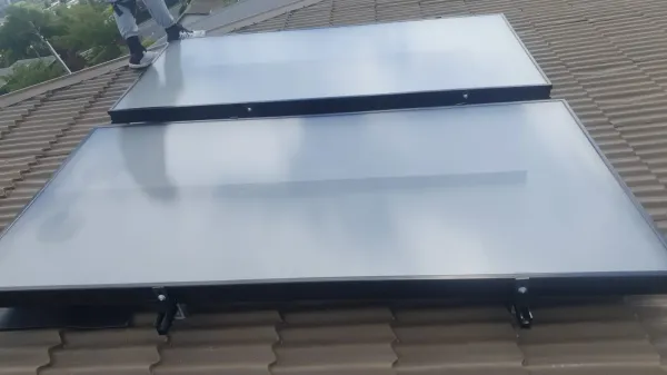 Solar panels on the roof, supplied example 92