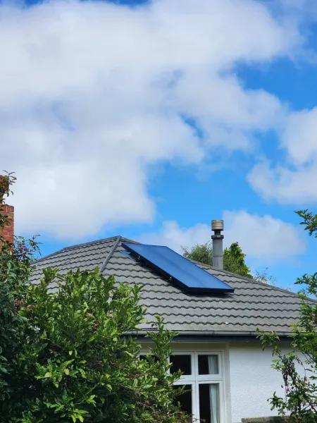 Solar panels on the roof, supplied example 24