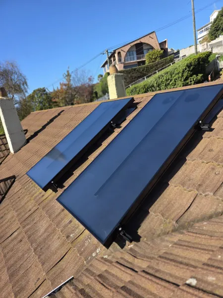 Solar panels on the roof, supplied example 96