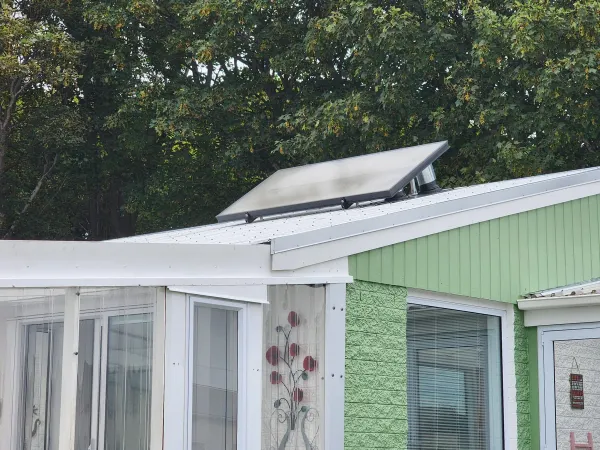 Solar panels on the roof, supplied example 49