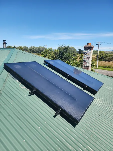 Solar panels on the roof, supplied example 74