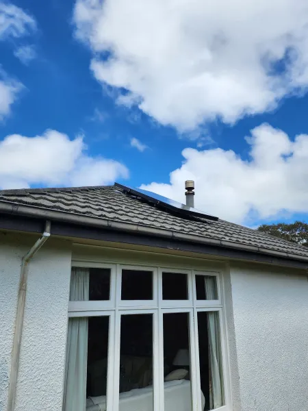 Solar panels on the roof, supplied example 25