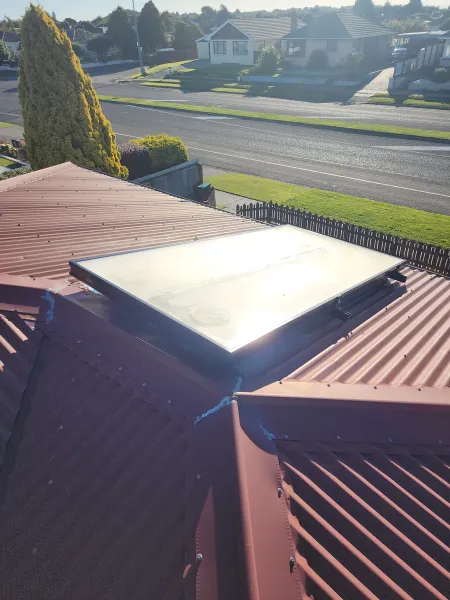 Solar panels on the roof, supplied example 110