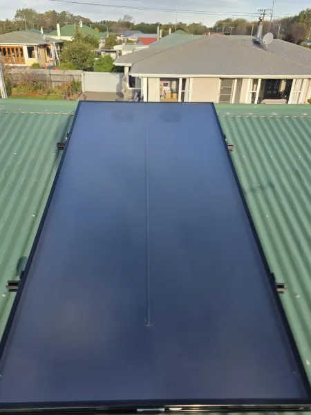 Solar panels on the roof, supplied example 69
