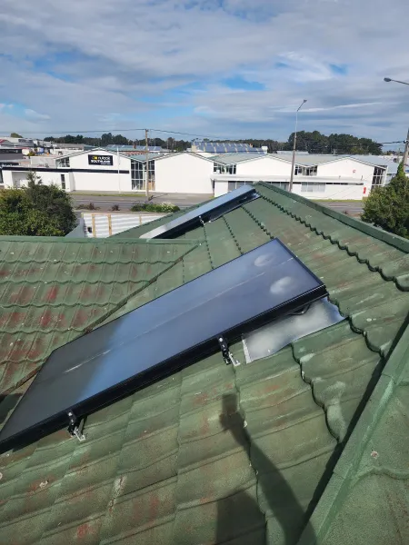 Solar panels on the roof, supplied example 3