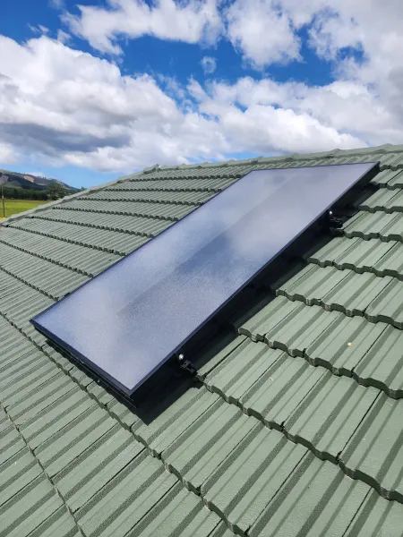Solar panels on the roof, supplied example 23