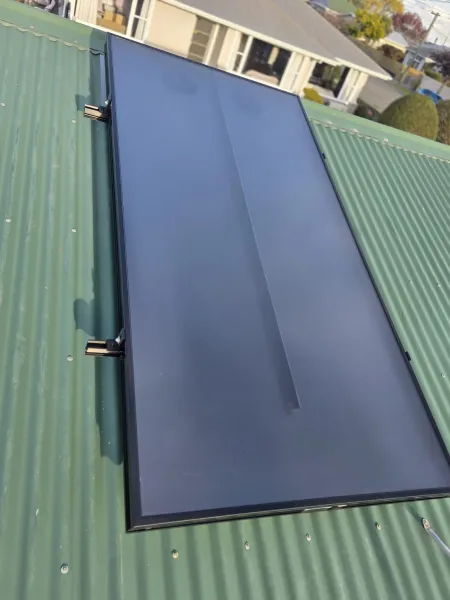 Solar panels on the roof, supplied example 68