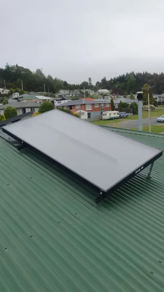 Solar panels on the roof, supplied example 8