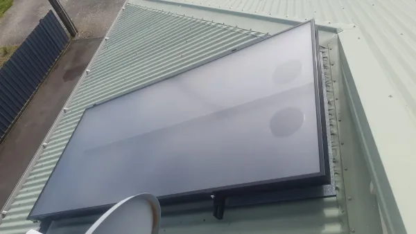 Solar panels on the roof, supplied example 42