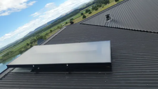 Solar panels on the roof, supplied example 89