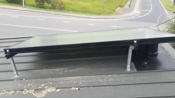 Solar panels on the roof, supplied example 77
