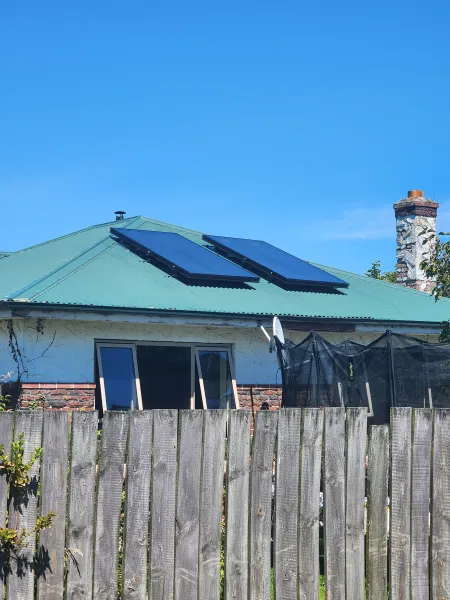 Solar panels on the roof, supplied example 72