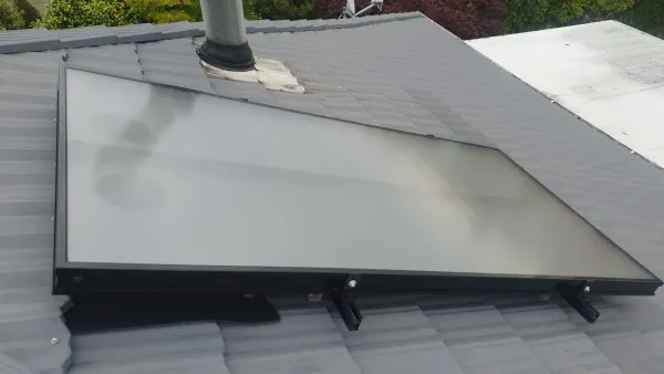 Solar panels on the roof, supplied example 18