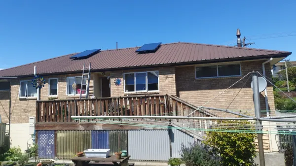 Solar panels on the roof, supplied example 61